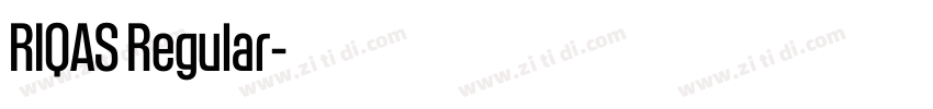 RIQAS Regular字体转换 RIQAS Regular字体转换